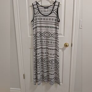 🇨🇦Gitane - Easy Comfort Geometric Maxi Dress.